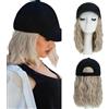 SEGO Extension per Capelli Corti Bobo Rossi Parrucche con Cappello da Baseball Fibra resistente al Calore 20 cm # 10P22T