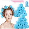 LINGJIUXING Bigodini Jumbo in spugna per capelli, morbidi bigodini per dormire, ondulati e curvi, 24 pezzi, da utilizzare per capelli lunghi e corti, donne e bambini, 5,1 x 5 cm, giallo-Xing