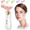 ANLAN Oro 24K Massaggio EMS Lifting Viso Anti-Rughe, Cura della Pelle di bellezza Luce Rosso e Blu