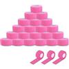 EZ Tattoo Grip Tape- 24pezzi (2.5cmx4.5m) Benda Autoadesiva per il Gonfiore della Distorsione del Polso e della Caviglia, Nastro per Tubo di Presa del Tatuaggio per Macchina del Tatuaggio(Rosa)