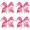 Umibow 4 fermagli per capelli glitterati da 17,8 cm, con strass, grandi fermagli per capelli, fiocco scintillante, per coda di cavallo, forcine per capelli da donna e cheerleader (rosa acceso)