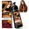 HOUSN Shampoo Colorante Marrone, Brown Hair Dye Shampoo 3 In 1 con Olio di Argan E Noni, Colorazione Istantanea in 15 Minuti, per Capelli e Barba, 200ml