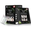 Kajal Dexe Black Hair Shampoo 25 ml x 10 - Colorazione rapida, senza ammoniaca, formula a base di erbe naturali brillanti a lunga durata, tintura per capelli, ginseng, zenzero con Kajal