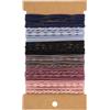 PEUTIER Braccialetti di Cravatte per Capelli Boho per le Donne, 24 Pezzi di Elastici per Capelli Spessi 6 Colori Elastico per Capelli Intrecciato Accessori per Capelli Boho per le Donne della Ragazza