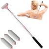 EASACE Mini applicatore lozione spazzola cosmetica applicatore per la cura della pelle con tre testine di ricambio può essere tirato indietro e indossato con voi (rosa)