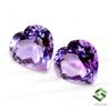 SBI Gems Naturale Ametista Forma Cuore Taglio Paio 15x15 MM 20.43 Cts Loose Gemme