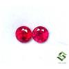 SBI Gems 6 MM Rubino Naturale Taglio Rotondo Paio 2.66 Cts Calibrata Loose Gemme Gf