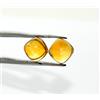 SBI Gems 6x6 MM Certificato Naturale Citrino Cuscino Cabochon Paio 2.39 Cts Loose Gemme
