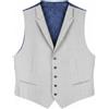 Suitsupply Ferrara Gilet Uomo Slim In Lana Vergine Grigio Melange UK60R