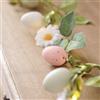 Lights4fun Ghirlanda di Fiori Finti, Catena Luminosa Luci LED con Uova di Pasqua e Margherite, Filo di Luci a Batteria con Timer, Decorazioni Pasquali per la Casa, Addobbi di Pasqua per la Tavola