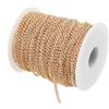 LEXININ Rotolo di catena per gioielli in oro, 4 x 3 mm, 10,2 m / 40,5 m, per la creazione di gioielli fai da te e decorazioni artigianali
