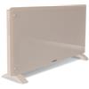 VONROC Termoconvettore Elettrico Smart 2500W - Pannello in Vetro con Display LED - Controllo WiFi tramite App Tuya Smart Life - Termostato 5-50°C - Timer - IP24 - Parete o Pavimento Beige