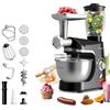 TurboTronic By Z-LINE TurboTronic TT-007 / Impastatrice da cucina - Mixer da cucina verticale - Robot da cucina - Food processor - 5 Litri - 2000W - Nero