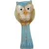 WATIIFUFU Ceramica Porta Cucchiaio Gufo Blu, Scolaposate Ceramica | Poggiamestolo Design Moderno, Porta Utensili Pratico, Facile da Pulire