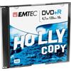 Emtec Confezione DVD+R Emtec 4,7GB 16X Slim Case (kit 10pz) [ECOVPR471016SL]