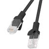 Lanberg Cavo di rete Patch Lanberg UTP Cat.5E 1m Nero [PCU5-10CC-0100-BK]