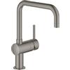Grohe Minta rubinetto da cucina, orientabile, 32488AL0, Minta hard graphite spazzolato [Rubinetteria da Cucina > Rubinetti da Cucina]