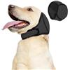 Naapesi Paraorecchie per Cani Antirumore - Fascia Elastica Calmante per Cani contro Ansia, Fuochi d'Artificio e Tuoni - Protezione Orecchie per Bagno, Toelettatura e Inverno (Grigio) (M)