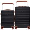 Travelers Club - Set di 2 trolley Navigate, 50,8 cm, colore: Nero