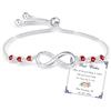 Esmoly Bracciale Donna Argento Infinito Braccialetto Cuore Zircone Regolabile Regalo Donna Ragazza (07)
