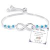 Esmoly Bracciale Donna Argento Infinito Braccialetto Cuore Zircone Regolabile Regalo Donna Ragazza (12)