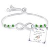 Esmoly Bracciale Donna Argento Infinito Braccialetto Cuore Zircone Regolabile Regalo Donna Ragazza (05)