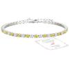 Aretas Bracciale da donna in argento Sterling 925, regolabile, regalo di compleanno, Natale, per lei, donne, fidanzate, Rame, Senza Gemstone