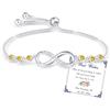 Esmoly Bracciale Donna Argento Infinito Braccialetto Cuore Zircone Regolabile Regalo Donna Ragazza (11)