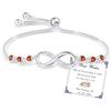 Esmoly Bracciale Donna Argento Infinito Braccialetto Cuore Zircone Regolabile Regalo Donna Ragazza (01)