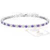 Aretas Bracciale da donna in argento Sterling 925, regolabile, regalo di compleanno, Natale, per lei, donne, fidanzate, Rame, Senza Gemstone