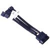 Phobya 0 Adapter 4Pin Molex to 3Pin 5V/7V/12V 10cm - Black Cavi Cavi e adattatori per ventole
