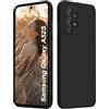 ISOI - Cover per Samsung Galaxy A52/Samsung Galaxy A52 5G/Samsung Galaxy A52s 5G, Custodia Morbida in Silicone Liquido, Protezione Completa Antiurto Ultra Sottile per il Corpo - Nero