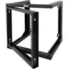 Tecmojo Rack per montaggio a parete 9U, rack per server a telaio aperto, rack di rete per computer/AV/dati/IT/apparecchiature multimediali da 19, profondità 45,7 cm, porta girevole (9U/18 di