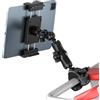 PLDHPRO Supporto Tablet per Microfono asta Musicale Girevole a 360° in Metallo ABS, Supporto Anti-Caduta Manubrio Tapis Roulant Bici per iPad Pro/Air/Mini, Telefono da 5,1 a 15,6 pollici