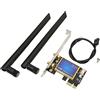 CHEOTIME Adattatore scheda WIFI PCIEx1 1200Mbps Bluetooth 4.0 2.4Ghz 5Ghz Band Adattatore scheda di rete WiFi per PC