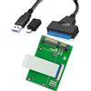Sintech Scheda adattatore ZIF HDD a SATA a 40 pin da 4,6 cm con cavo USB 3.0 SATA, compatibile con hard disk MK2008GAL MK3008GAL