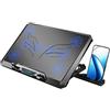 Vocdikficy Base di Raffreddamento per Laptop con 8 Ventole di Raffreddamento Ventola di Raffreddamento per Laptop Luci Supporto di Raffreddamento per Notebook con 5 Altezze Regolabili