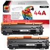 Halloya CF244A 44A - Toner compatibile con HP LaserJet Pro M15w per LaserJet Pro MFP M28w M28a M15a, confezione doppia, colore: Nero