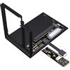 JMT ADT-K993G-BK7 Adattatore dock esterno PCIE 5.0 X4/M.2 NVMe a OCuLink SFF-8611, compatibile con mini PC scheda madre NUC STX ITX (K993G-BK7-F4Q-50cm)