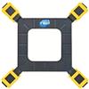 SIMPLETEK - Piastra backplane dissipatore CPU socket 775/115X/1200/1700/1366, fori filettati M2.5, supporto 9mm