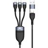 Conceptronic Cavo USB-C/A 3.0 -> 3 in 1 100 W, 1,50 m, 480 Mbps