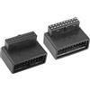 YACSEJAO 2 adattatori USB 3.0 19/20 pin a 90 gradi USB 3.0 90 gradi maschio a femmina L girare ad angolo retto adattatore scheda madre (PH19A+PH19B)