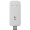 Diyeeni Modem WiFi USB 4G LTE, Dispositivi Internet Mobili con Slot per Scheda SIM, Mini Router Hotspot da Viaggio Portatile, Crittografia WiFi WPA WPA2, Supporta 10 Connessioni di (WHITE)