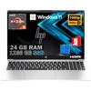 HP Probook 455 G10 Notebook portatile Silver, RAM 24GB, SSD 1256GB, Display FullHD 15.6, Cpu Amd Ryzen 5 7530U da 4,6 GHz, fingerprint, Win11 Pro, Open Office