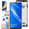 HLYGZX Display di ricambio per Samsung Galaxy A22 4G LCD, schermo TFT, A225F A225F/DS A225M/DS Schermo LCD Display Touch Digitizer Assembly Kit di riparazione (nero con cornice)