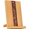 SHINEOFI Supporto Per Cellulare e Tablet in Legno Multifunzione Da Tavolo, Portatile Per Smartphone e Tablet, Accessorio Decorativo Per Ufficio, Cucina e Comodino