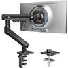 HUANUO Supporto Monitor per Schermi 13-32, Braccio Monitor MechaSpring (Inclinabile/Girevole/Rotante), FlowLift Pro Montaggio VESA senza Attrezzi, base con Morsetto a C o Passacavo, Carico Max. 9 kg