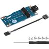 GINTOOYUN Mini PCI-E WWAN/LTE a scheda madre USB 9 Pin Adattatore - Convertitore di prova con slot SIM per schede 3G/4G