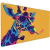 YIFEIYANYFY Tappetino Mouse XXL 700x300mm Giallo Grande Mouse Pad, Tappetino Scrivania Grande Mousepad Gaming con Bordi Cuciti, Tappeto Scrivania con Base Antiscivolo per Ufficio e Casa (Giraffa) -MP178