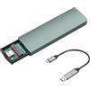 GINTOOYUN USB 3.1 Gen2 a M.2 NVME SSD Enclosure USB C/A a M-Key/(M+B) Key M.2 NVME Solid State Drive Enclosure Esterno per 2230/2242/2260/2280 SSDs